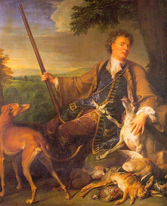 Francois Desportes Self Portrait in Hunting Dress Germany oil painting art